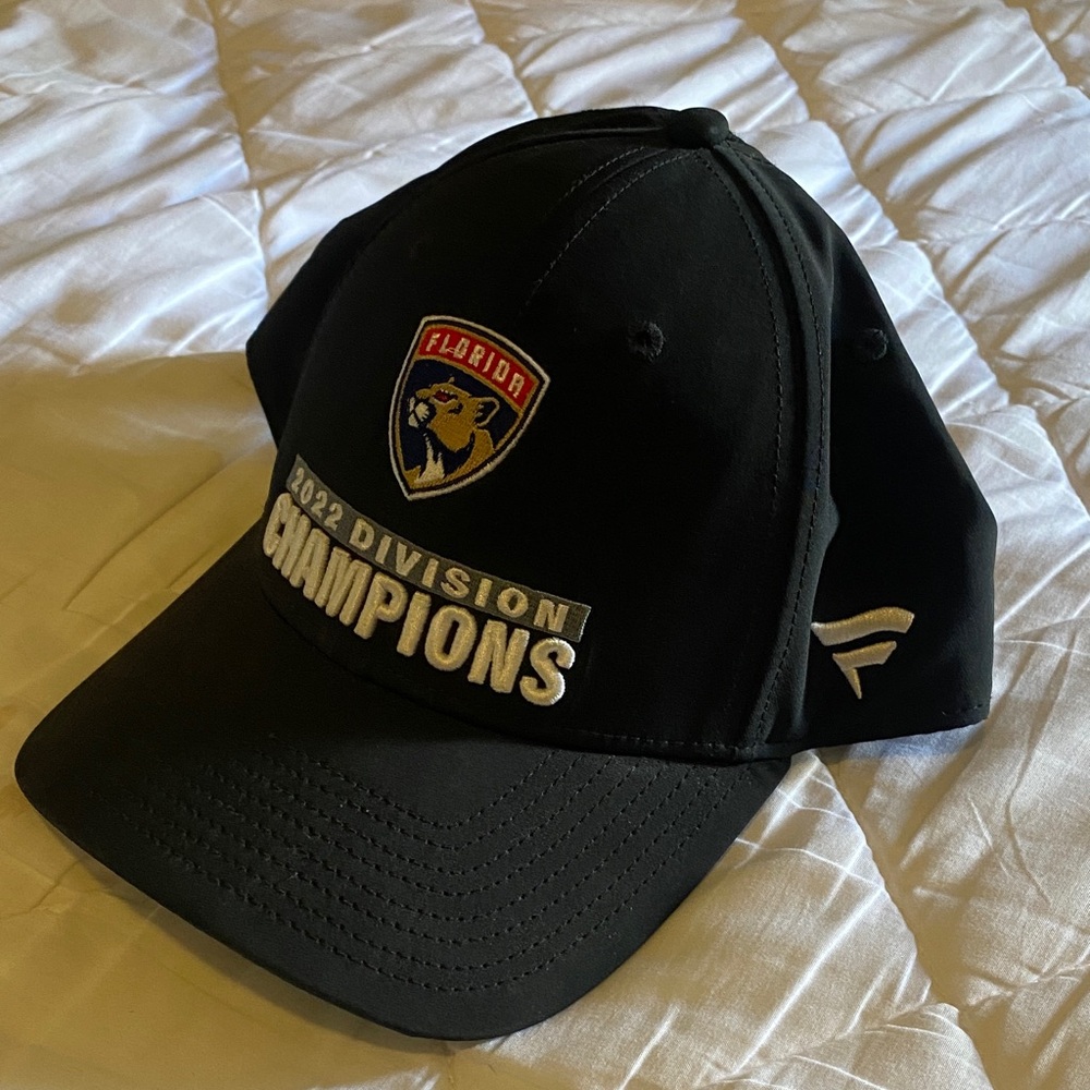 Black Florida Panthers 2022 Division Champions Hat